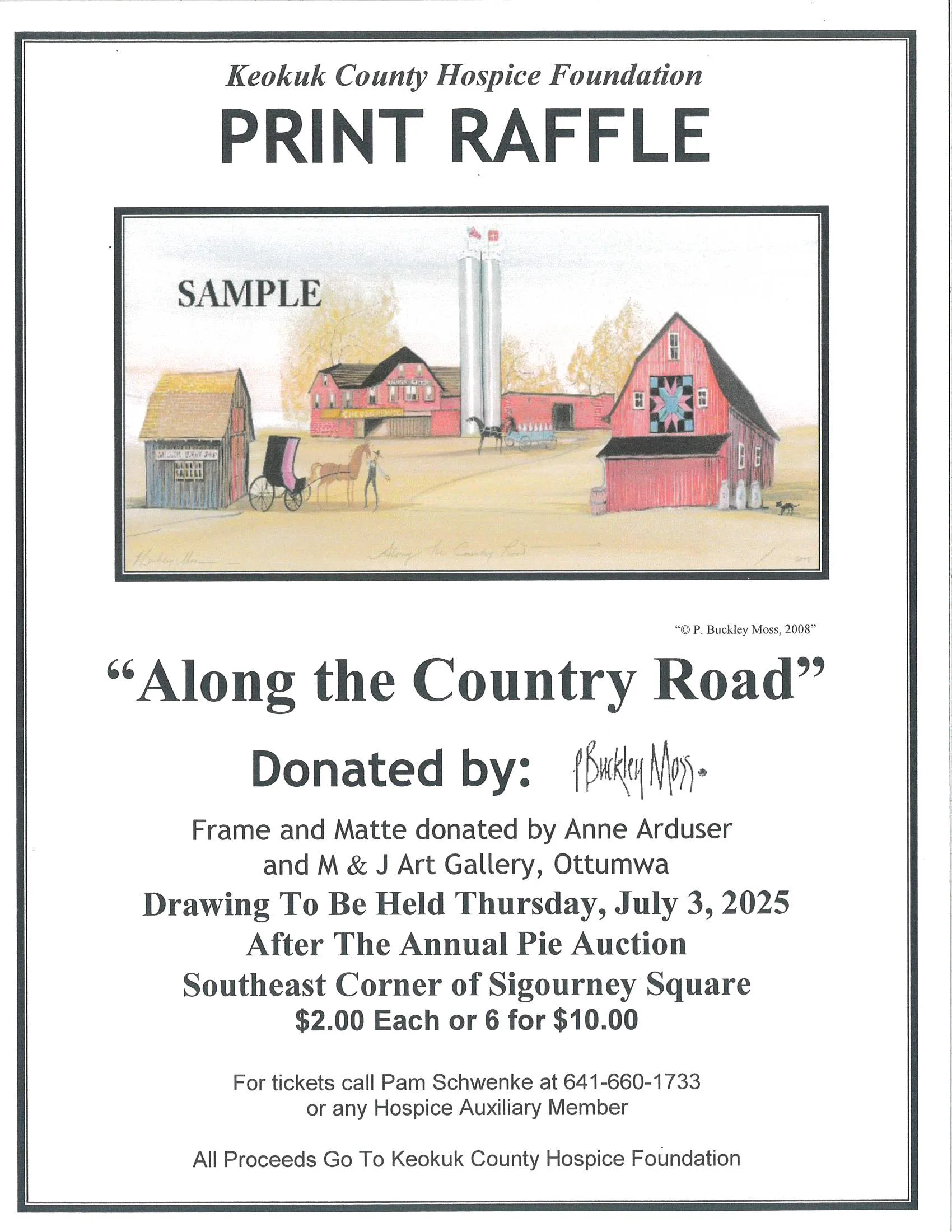 Pie Auction and Print Raffle – Keokuk County Hospice Foundation