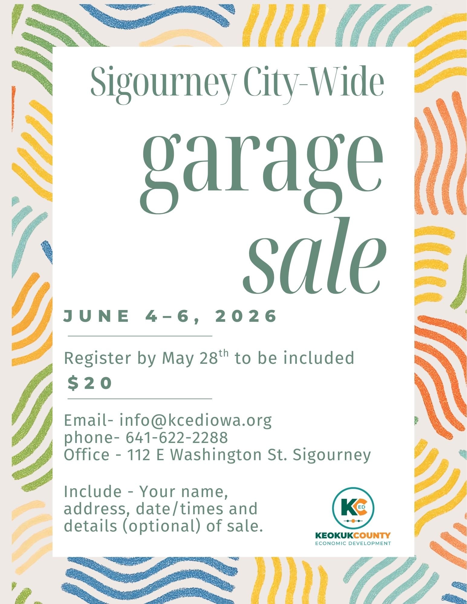 Sigourney City-Wide Garage Sales